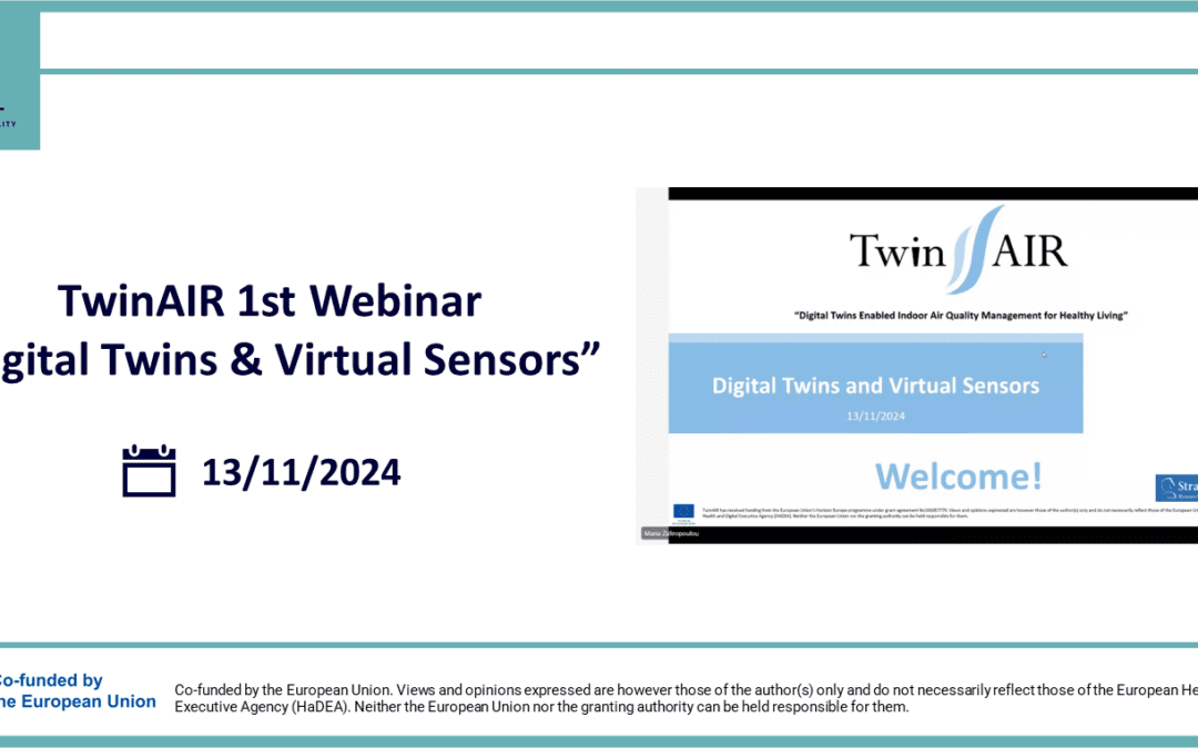 TwinAIR 1st Webinar: Digital Twins & Virtual Sensors